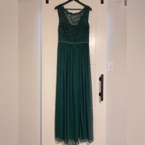 Davids Bridal - Juniper Green - Size 8
